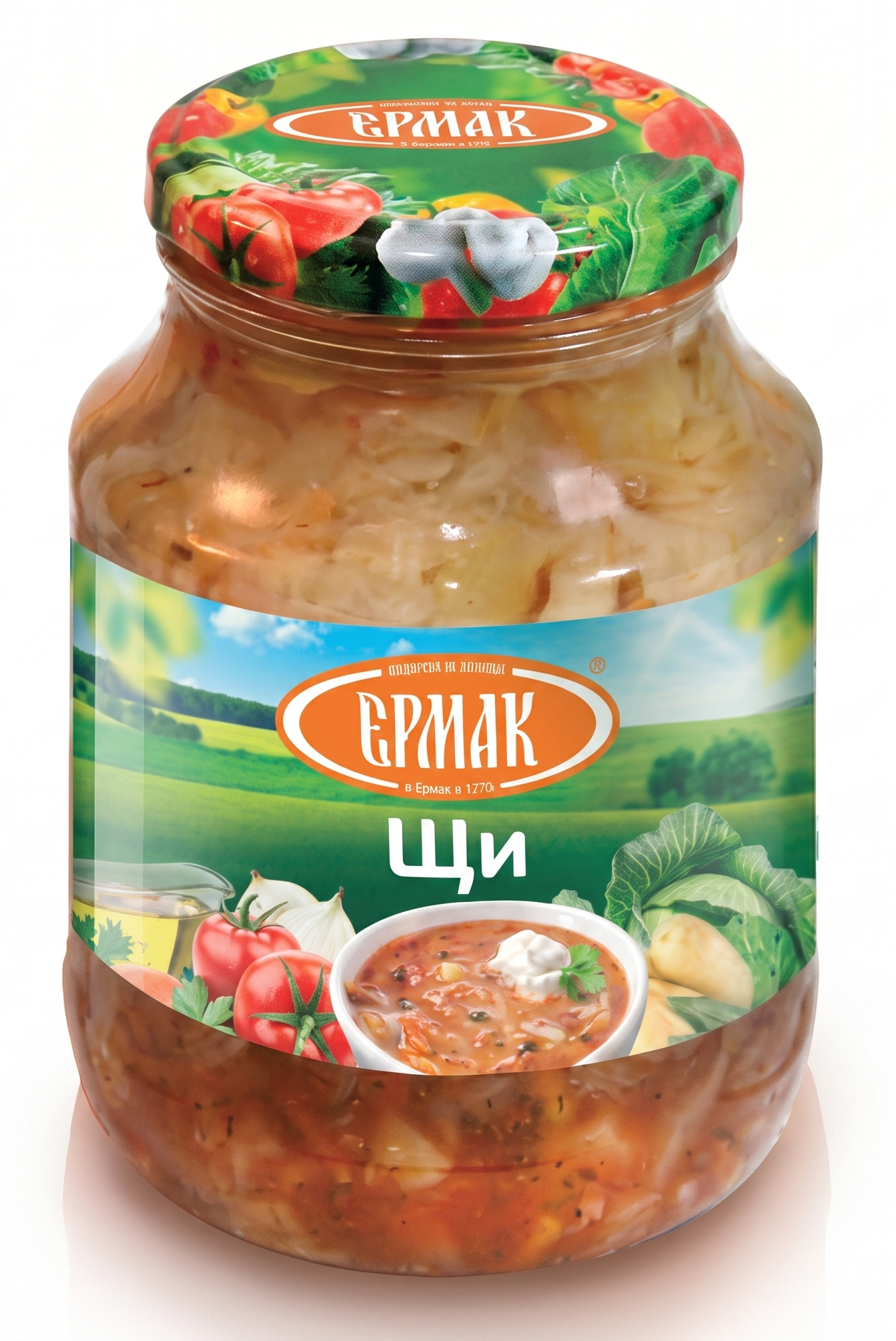 Повидло «Щи» — банка и ведро Ермак