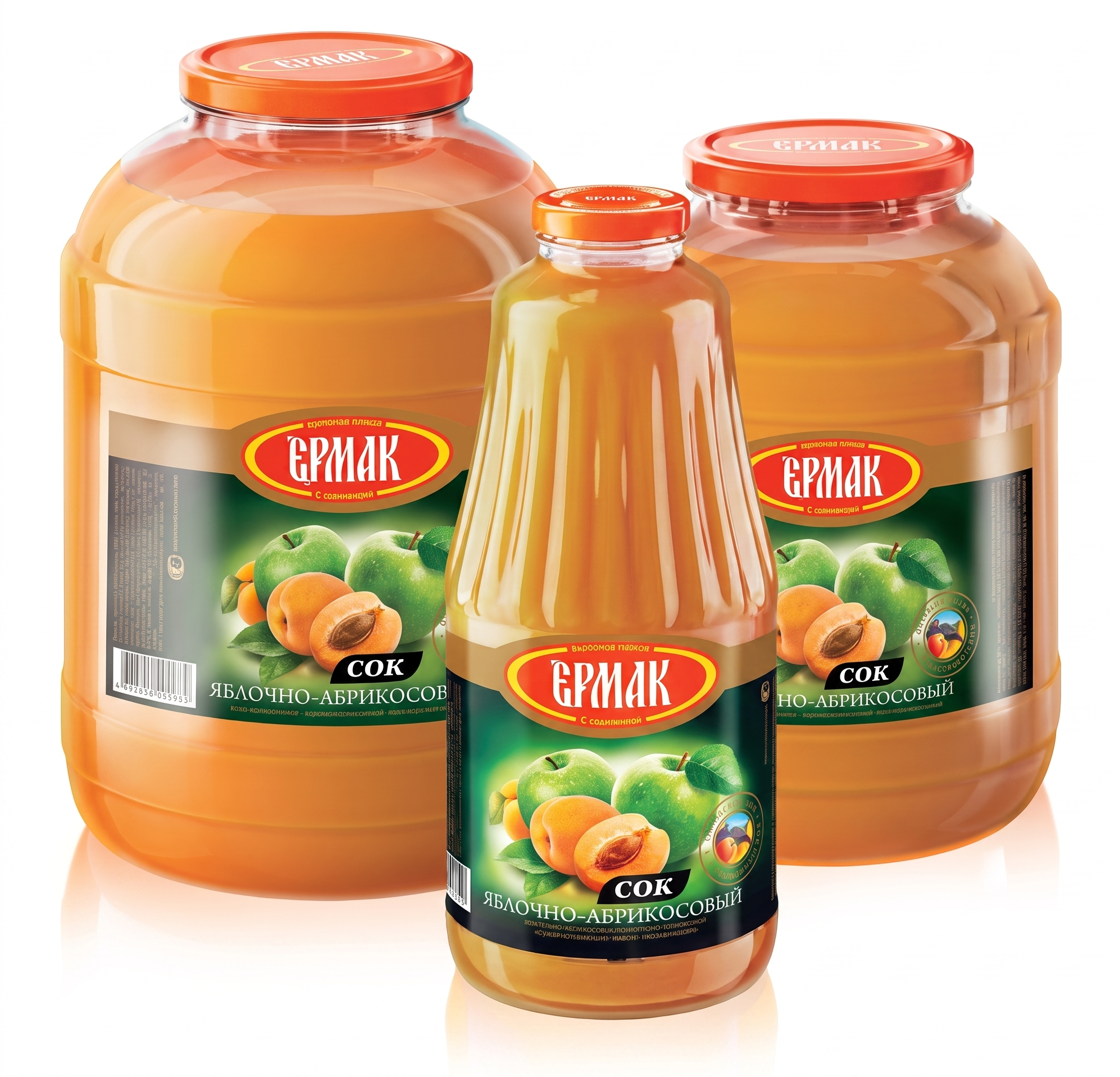 Соки Ермак — Яблочно-абрикосовый