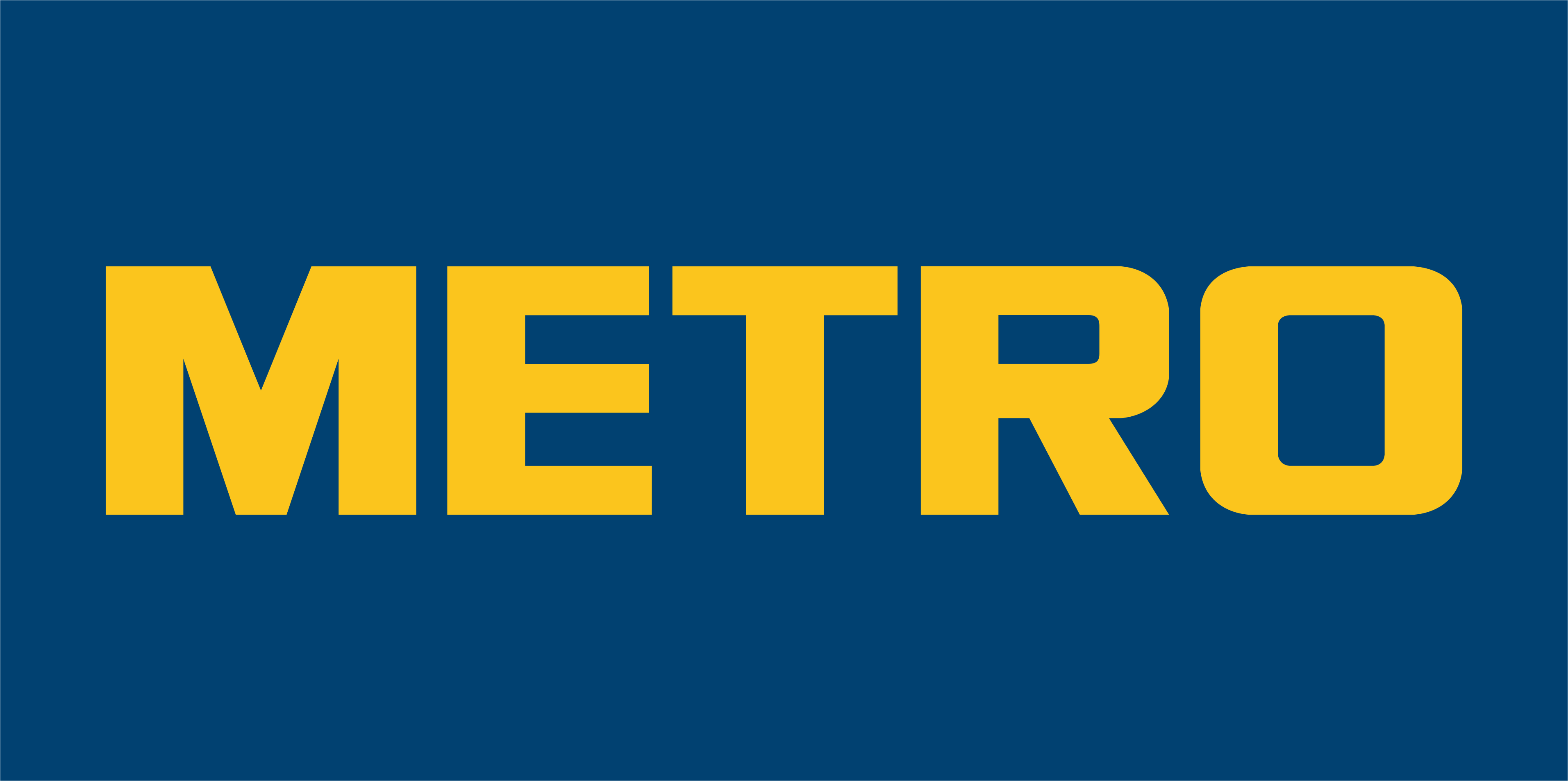 Логотип сети METRO